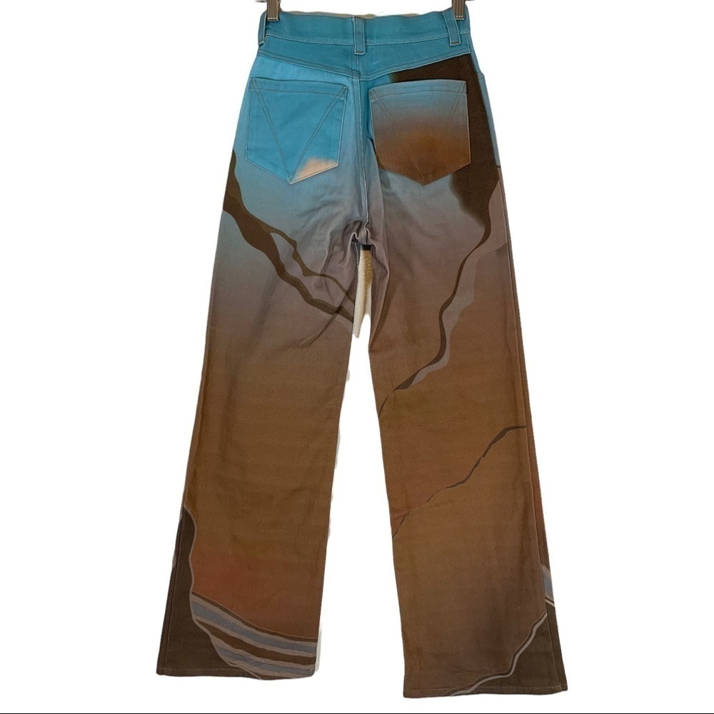 Viavanda High Waist Wide Flare Leg Jeans Size Small - Picture 5 of 11